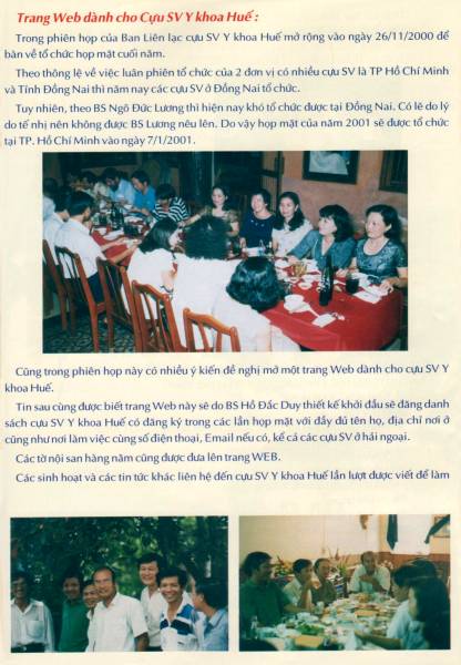 Ky Yeu cuu sinh vien Dai Hoc Y Khoa Hue 2000-2001 / Page 48