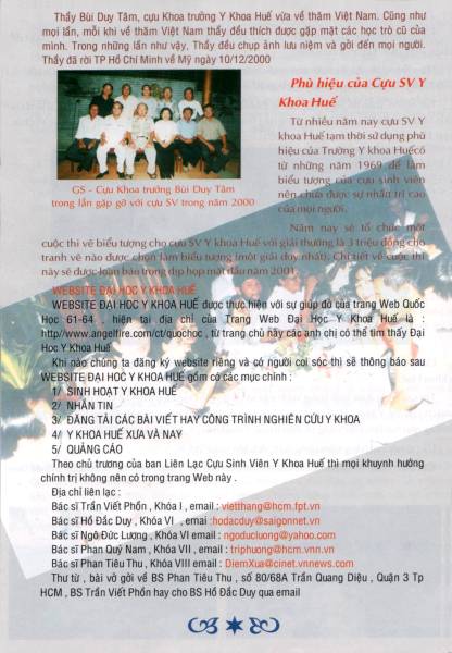 Ky Yeu cuu sinh vien Dai Hoc Y Khoa Hue 2000-2001 / Page 49