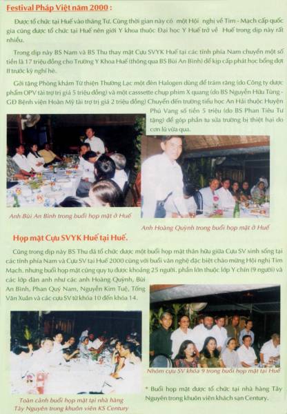 Ky Yeu cuu sinh vien Dai Hoc Y Khoa Hue 2000-2001 / Page 51