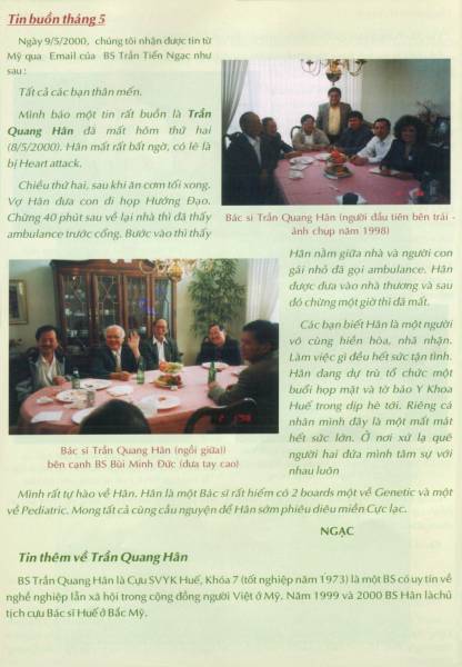 Ky Yeu cuu sinh vien Dai Hoc Y Khoa Hue 2000-2001 / Page 52